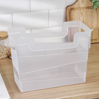 Контейнер для хранения Idiland, пластик, 10.5 л, 34×16×25 см, прозрачный