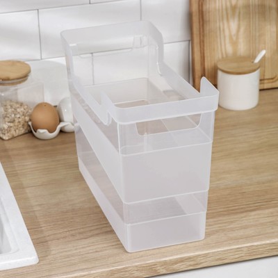Контейнер для хранения Idiland, пластик, 10.5 л, 34×16×25 см, прозрачный