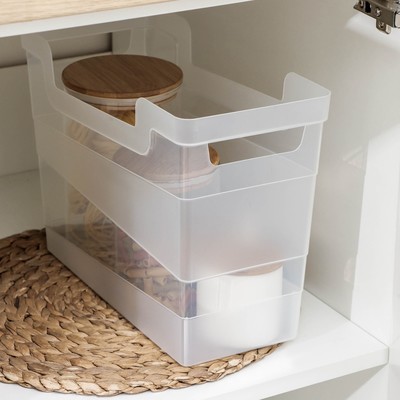 Контейнер для хранения Idiland, пластик, 10.5 л, 34×16×25 см, прозрачный