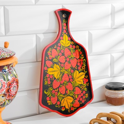 Доска разделочная деревянная хохлома «Ягодка», МИКС