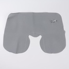 Подушка надувная для шеи, дорожная, 38×24 см, серая - Фото 4