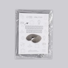 Подушка надувная для шеи, дорожная, 38×24 см, серая - Фото 6