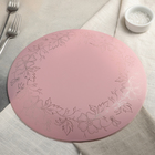 Сервиз столовый «Лара», 7 предметов: 6 тарелок d=20 см, 1 тарелка d=30 см, цвет розовый - Фото 5