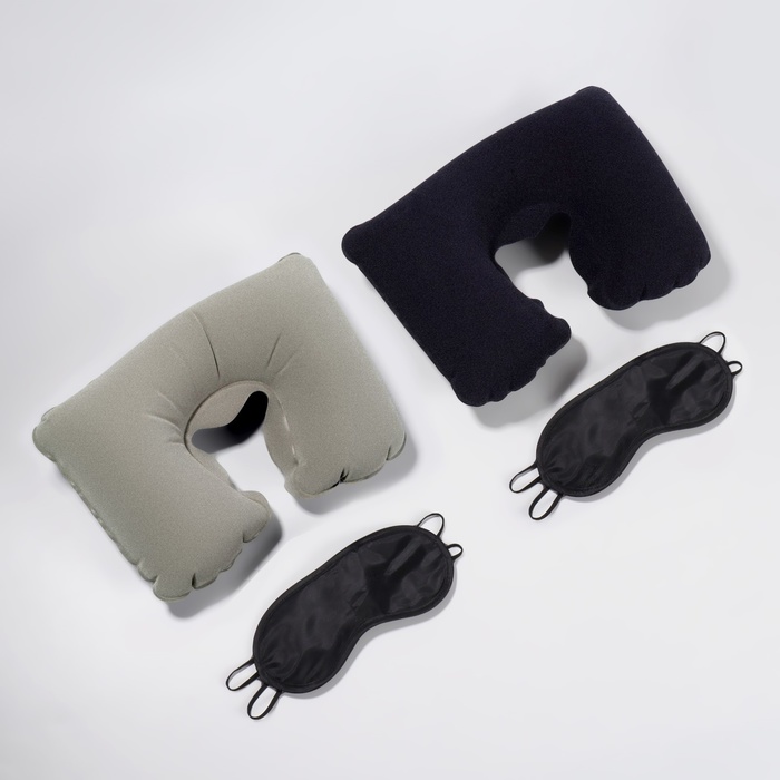 Набор путешественника: подушка для шеи, маска для сна - фото 1892074255