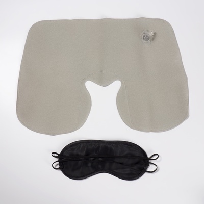 Дорожный набор: подушка для шеи, маска для сна