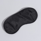 Маска для сна, двойная резинка, 18 × 8,5 см, цвет чёрный - Фото 3