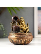 Фонтан настольный с подсветкой «Ганеша с кувшинами», от сети, 20×15×15 см - Фото 4