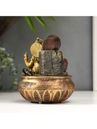 Фонтан настольный с подсветкой «Ганеша с кувшинами», от сети, 20×15×15 см - Фото 7