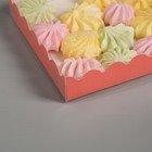 Коробочка для печенья с PVC крышкой, красная, 15 х 15 х 3 см - Фото 3