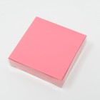 Коробочка для печенья с PVC крышкой, розовая, 12 х 12 х 3 см - Фото 4