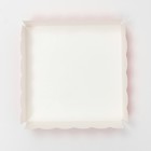 Коробочка для печенья с PVC крышкой, розовая, 12 х 12 х 3 см - Фото 3
