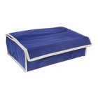 Органайзер для хранения белья с крышкой, 12 отделений, цвет синий - Фото 2