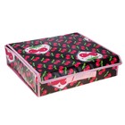 Органайзер для хранения белья с крышкой, 16 отделений, цвет вишня - Фото 2