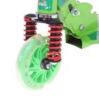Самокат детский SCOOTER, амортизатор, цвет зелёный - Фото 2