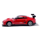 Машина радиоуправляемая Nissan GT-R, масштаб 1:16, работает от аккумулятора, свет, цвет красный - Фото 2