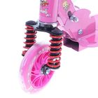 Самокат детский SCOOTER, амортизатор, цвет розовый - Фото 2