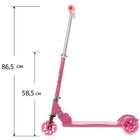 Самокат детский SCOOTER, амортизатор, цвет розовый - Фото 5