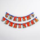 Гирлянда на люверсах "С Днем рождения!", длина 218 см, Щенячий патруль - Фото 3