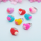 Кольцо детское "Выбражулька" сердечко с бантиком, плетеное, цвет МИКС - Фото 1