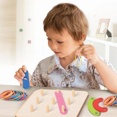 Геоборд с досочками и резинками