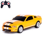 Машина радиоуправляемая Ford Shelby Mustang, 1:24, работает от батареек, свет, цвет желтый, mz 27050 - Фото 1