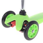 Самокат стальной TROLY OT-033, три колёса PU, d=125 и 80 мм, цвет зелёный, до 40 кг - Фото 2