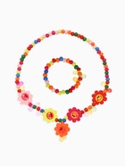 Набор детских украшений Выбражулька «Весёлые цветы ромашки», 2 предмета: кулон, браслет d=5 см - Фото 1