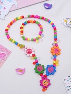 Набор детских украшений Выбражулька «Весёлые цветы ромашки», 2 предмета: кулон, браслет d=5 см - Фото 7