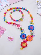 Набор детских украшений Выбражулька «Весёлые цветы ромашки», 2 предмета: кулон, браслет d=5 см - Фото 8