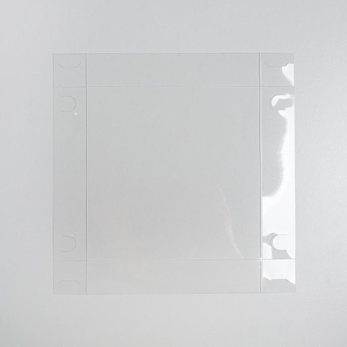 Коробка для кондитерских изделий с PVC крышкой «New story», 13×13×3 см