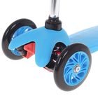 Самокат стальной TROLY OT-033, три колеса PU, d=125 и 80 мм, цвет синий, до 40 кг - Фото 2