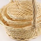 Набор корзин плетёных 3 шт., ива натуральная - Фото 3