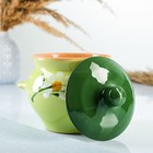 Горшки для запекания Борисовская керамика «Классика», 500 мл, набор 4 шт., зелёные - Фото 3