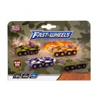 Машина металлическая «Военная», масштаб 1:54, свет и звук, инерция - Фото 4