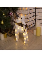 Светодиодная фигура «Олень» 16×30×9 см, флок, батарейки CR2032×2 (не в комплекте), свечение тёплое белое - Фото 5