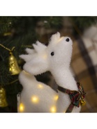 Светодиодная фигура «Олень» 16×30×9 см, флок, батарейки CR2032×2 (не в комплекте), свечение тёплое белое - Фото 7