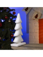 Светодиодная фигура «Ёлочка» 22×40×12 см, флок, батарейки ААх2 (не в комплекте), свечение тёплое белое - Фото 7