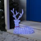 Светодиодная фигура «Олень благородный» 80×76×30 см, акрил, 176 LED, 8 режимов, 24 В, свечение белое - Фото 1