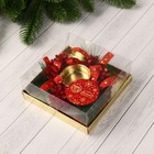 Подсвечник на одну свечу «Красный» 10×4 см, d=4 см - Фото 3