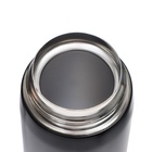 Термос Мастер К «Топ», 500 мл, 6.3×24.5 см, сохраняет тепло 8 ч, нержавеющая сталь, чёрный - Фото 2