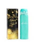 Термос Мастер К «Топ», 500 мл, 6.3×24.5 см, сохраняет тепло 8 ч, нержавеющая сталь, бирюзовый - Фото 1