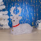 Светодиодная фигура «Оленёнок» 26×30×13 см, акрил, 30 LED, 220 В, свечение белое - Фото 2