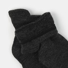 Носки мужские махровые, цвет тёмно-серый меланж, размер 27-29 - Фото 2