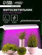 Фитосветильник для растений Luazon, светодиодный, 6 Вт, 300 мм, IP20, 220 В, мультиспектральный - Фото 1