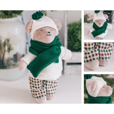 Мягкая игрушка «Мишка Марли», набор для шитья, 22.4 × 5.2 × 15.6 см