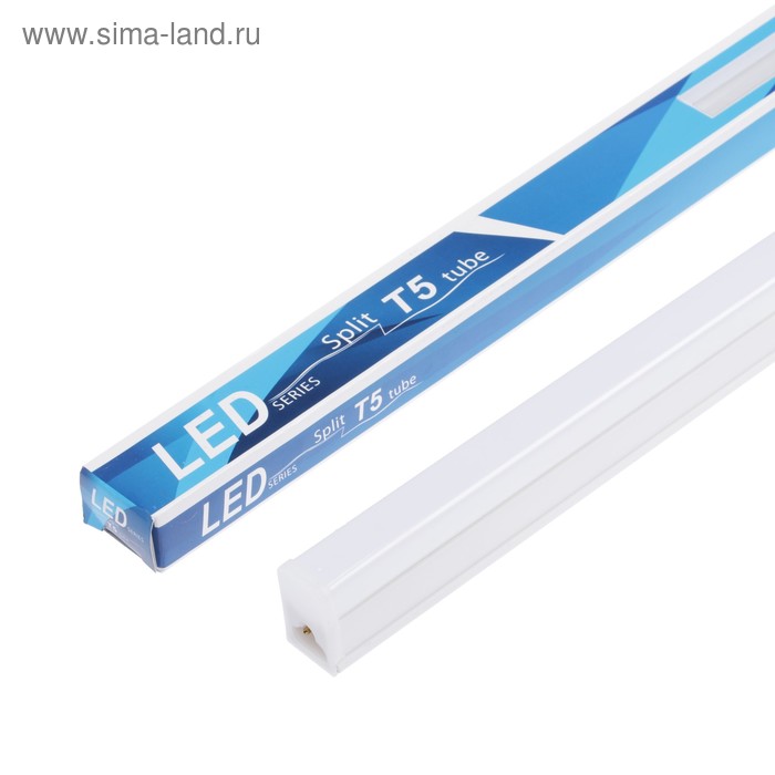 Светильник светодиодный T5, с выключателем, 14 Вт, 1530 Лм, 900мм, 6500К, 220 В, белый свет - Фото 1