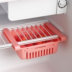 Полка подвесная в холодильник раздвижная Доляна, 20(28)×16.2×7.5 см, МИКС - Фото 1