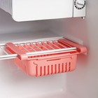 Полка подвесная в холодильник раздвижная Доляна, 20(28)×16.2×7.5 см, МИКС - Фото 4