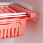 Полка подвесная в холодильник раздвижная Доляна, 20(28)×16,2×7,5 см, цвет МИКС - Фото 4