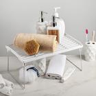 Полка универсальная складная 38×24×5 см, цвет белый - Фото 1